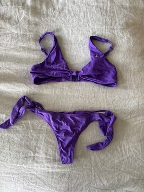 Boutine LA Vibrant Purple Tie-Side Bikini Set